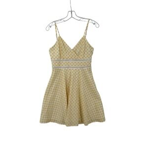 Trixxi Baby Doll Dress Womens M Y2K 980s Coquette Cottagecore Floral Crochet